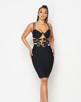 Strap Me Down Bodycon Dress